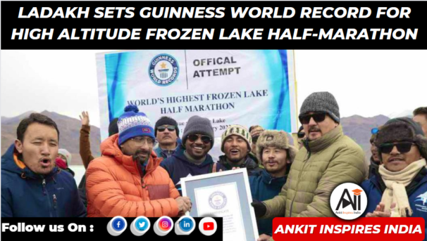Ladakh Sets Guinness World Record For High Altitude Frozen Lake Half-Marathon