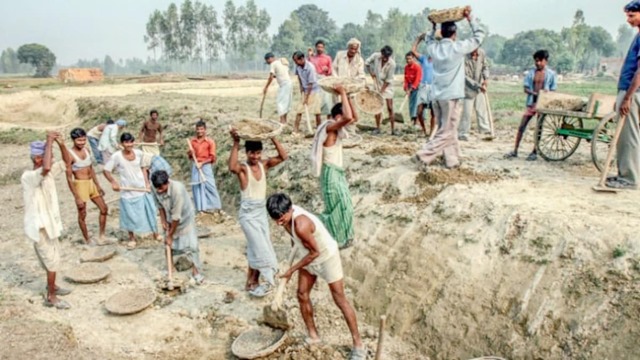 60% of the MGNREGS budget was spent in the first five months
