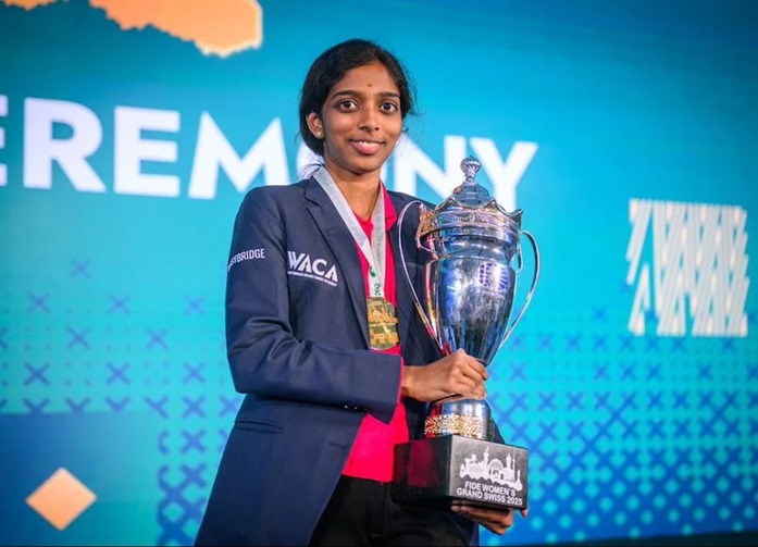 Vaishali won the FIDE Grand Swiss title for the second consecutive time