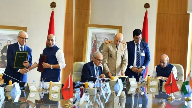 India and Morocco sign MoU in Rabat to enhance cooperation in the defence industry