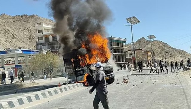 Violent protests in Leh over the Sixth Schedule