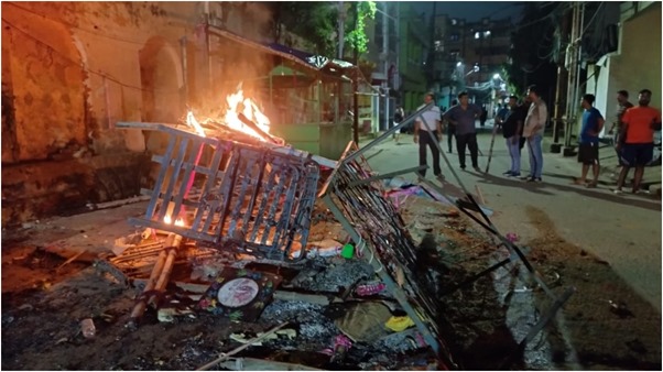 Violence erupts during Durga immersion in Cuttack Odisha injuring 25