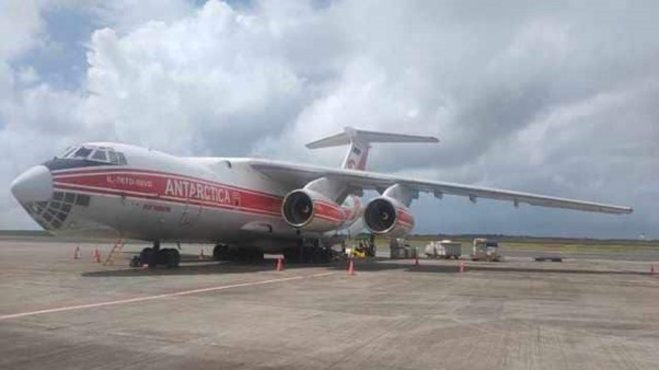 India airlifted research supplies to Antarctica for the first time on a Russian IL-76 aircraft