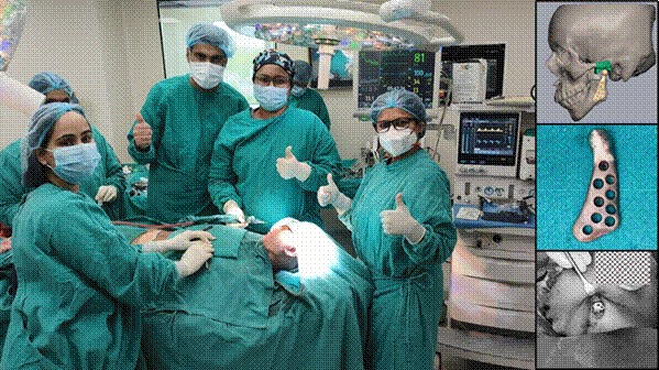 Successfully performed the first locally developed TMJ implant in India