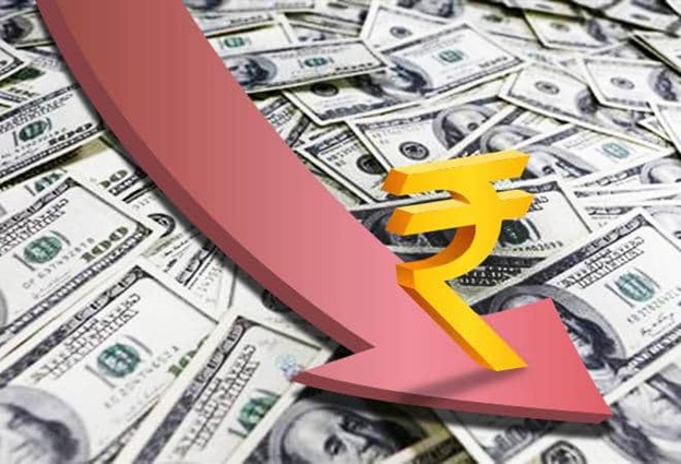 Historical fall in Indian Rupee