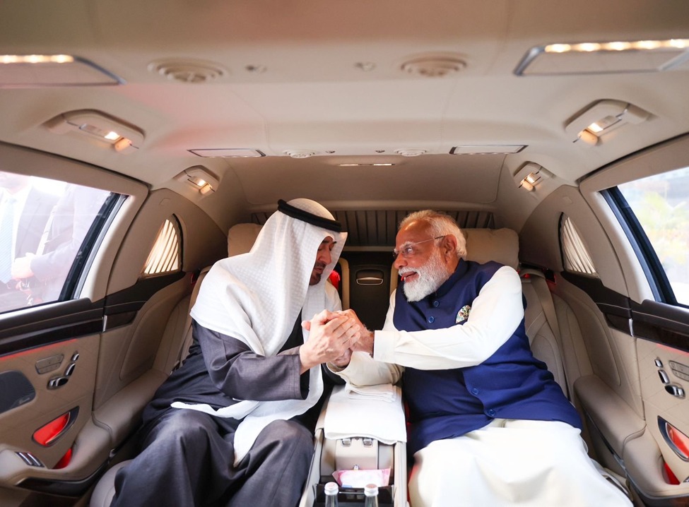 PM Modi Breaking protocol for the UAE President