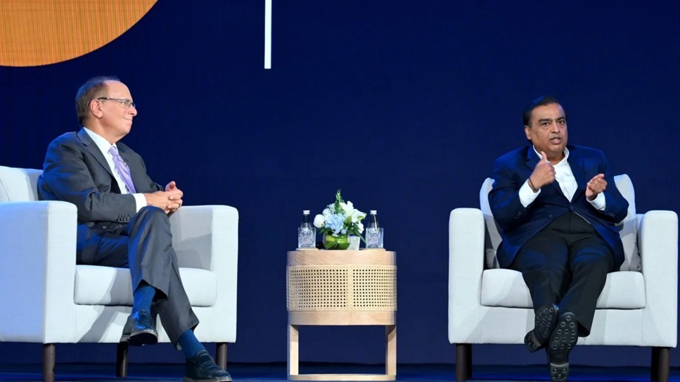 Ambani and BlackRock CEO share a visionary conversation
