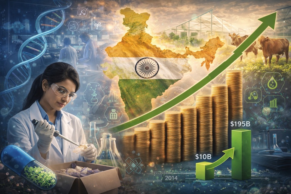 India rapidly growing bioeconomy