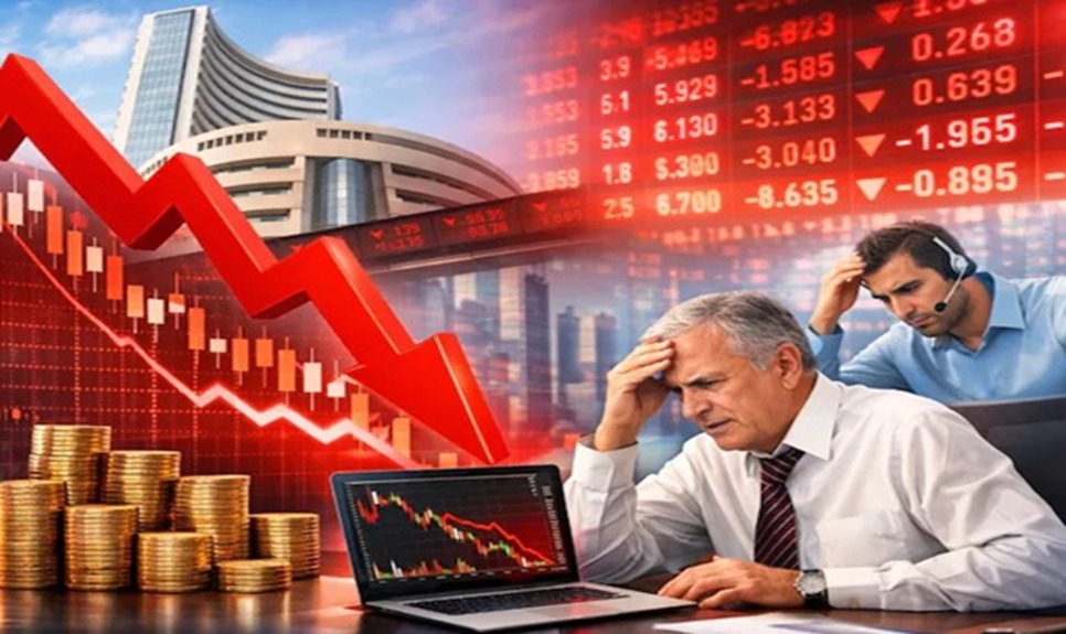 Indian stock market crash Middle East war