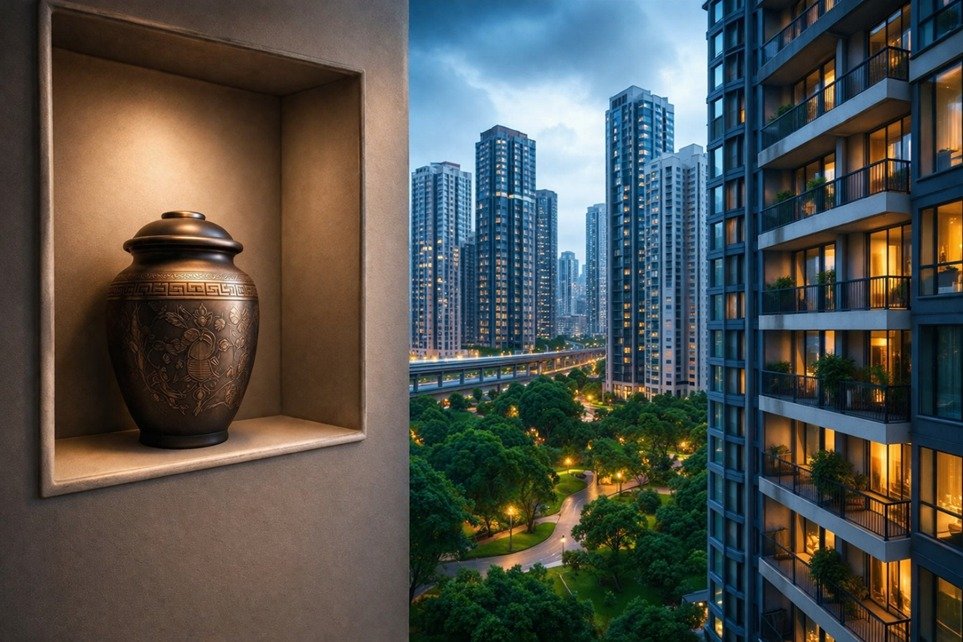 illegal to store ashes in homes in China