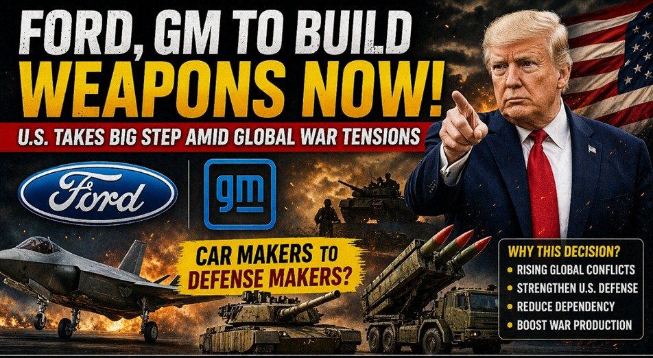 Ford and GM will now manufacture weapons
