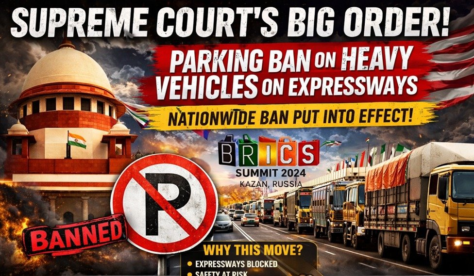 Nationwide ban on parking heavy vehicles on expressways