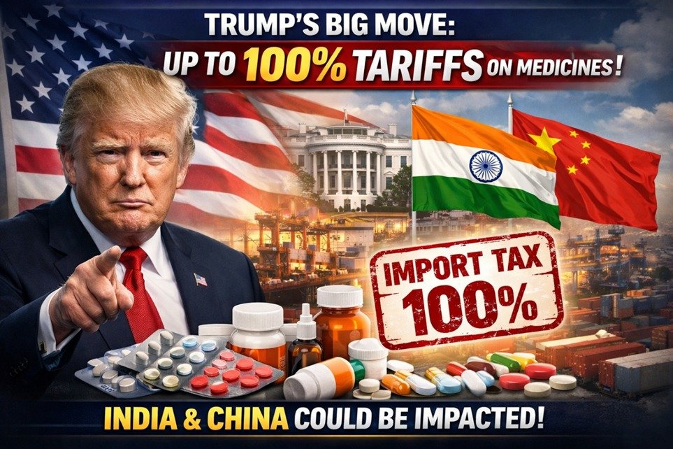 Donald Trump preparations to impose up to 100% duty on medicines