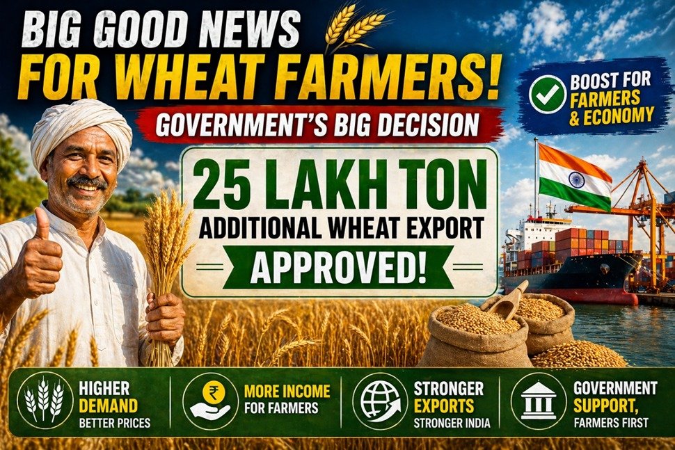 Government approval for additional export of 2.5 million tonnes