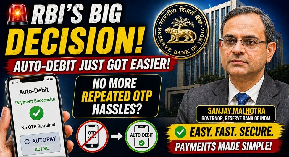 RBI big decision Auto-debit will now be easy