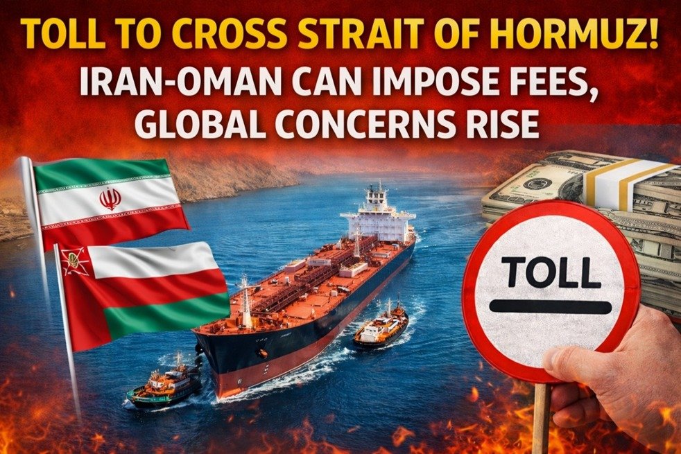 Iran and Oman may charge a fee crossing Strait of Hormuz
