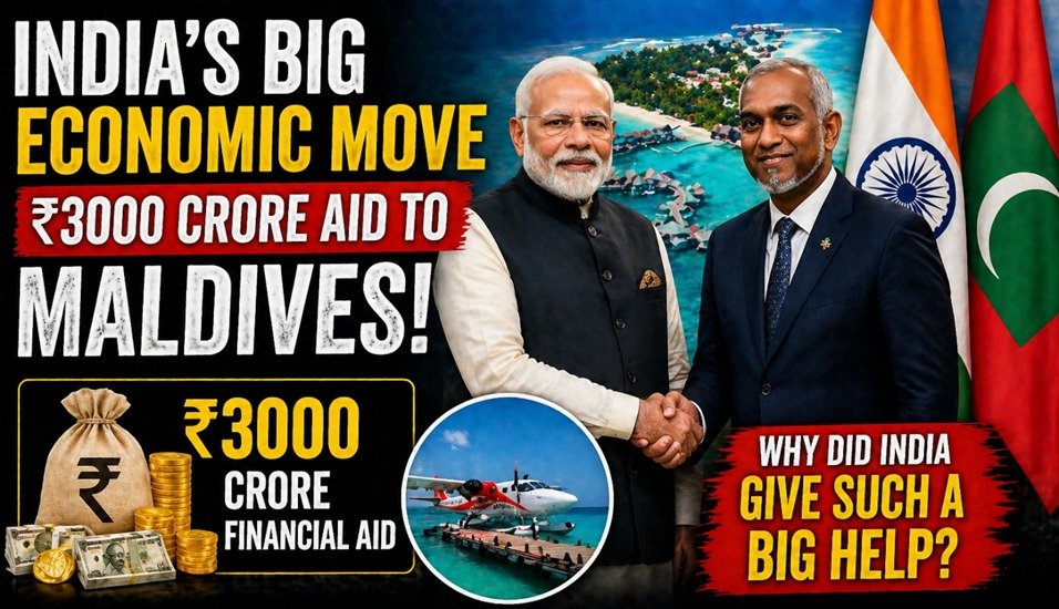 India help ₹3000 crore aid to Maldives