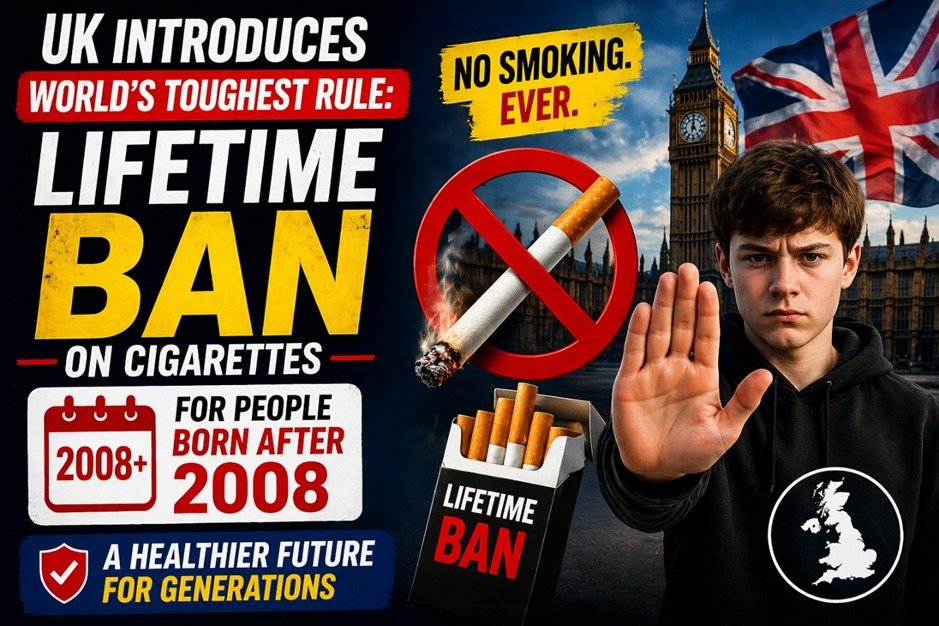 UK introduce smoking ban rule