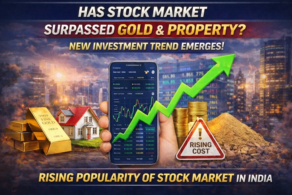 stock market now surpassed gold and land