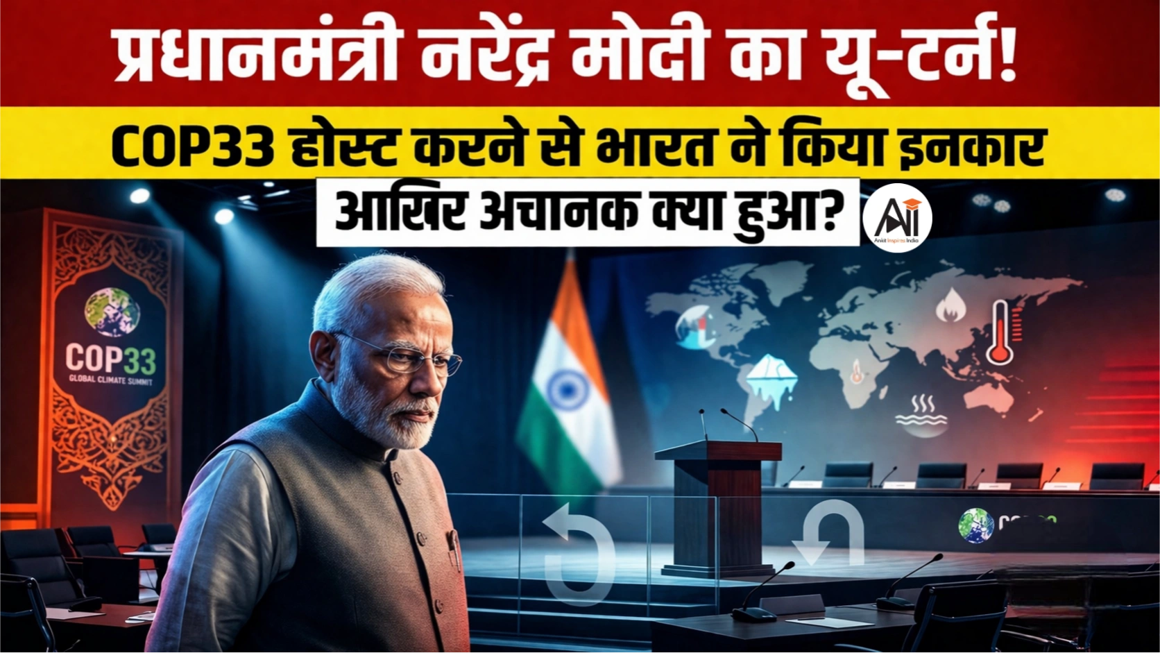 प्रधानमंत्री नरेंद्र मोदी का यू-टर्न ! COP33 होस्ट करने से भारत ने किया इनकार - आखिर अचानक क्या हुआ?