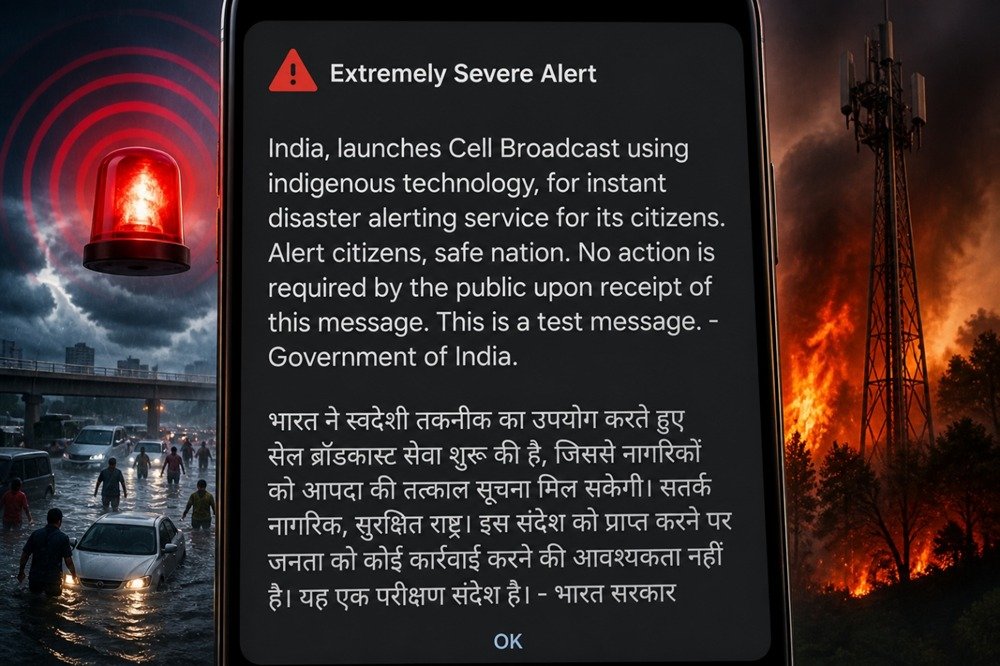 siren and message suddenly appear on the mobile