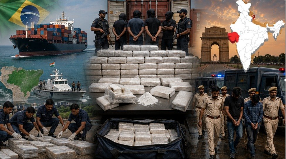 Cocaine worth Rs 1180 crore seized in Gujarat