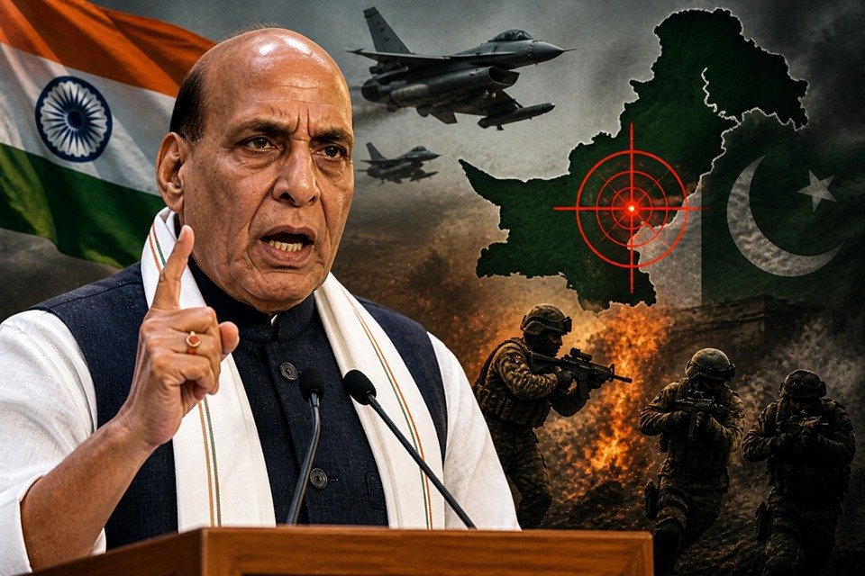 Rajnath Singh Calls Pakistan a hub of international terrorism
