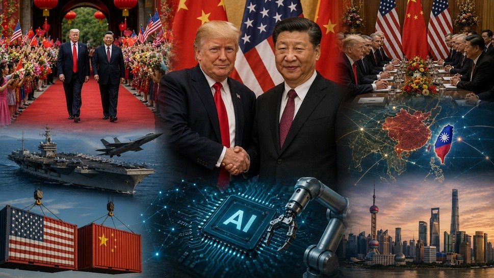 Trump grand welcome in China