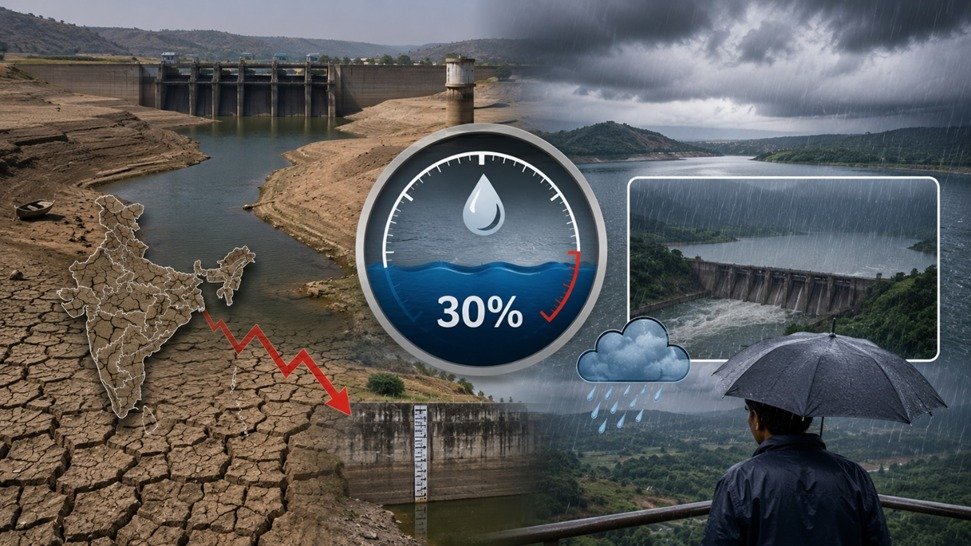 Water levels in major reservoirs across the country have decreased