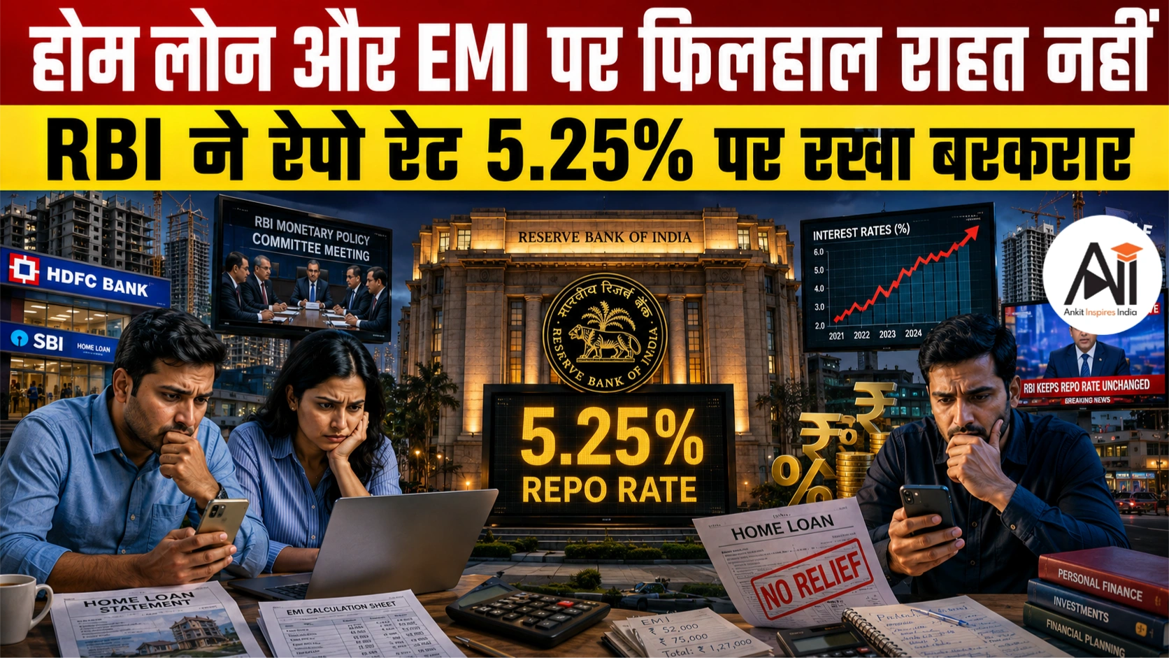 RBI Keeps Repo Rate Unchanged: RBI ने रेपो रेट 5.25% पर बरकरार रखा, वेस्ट एशिया संकट के बीच नहीं बदली ब्याज दरें