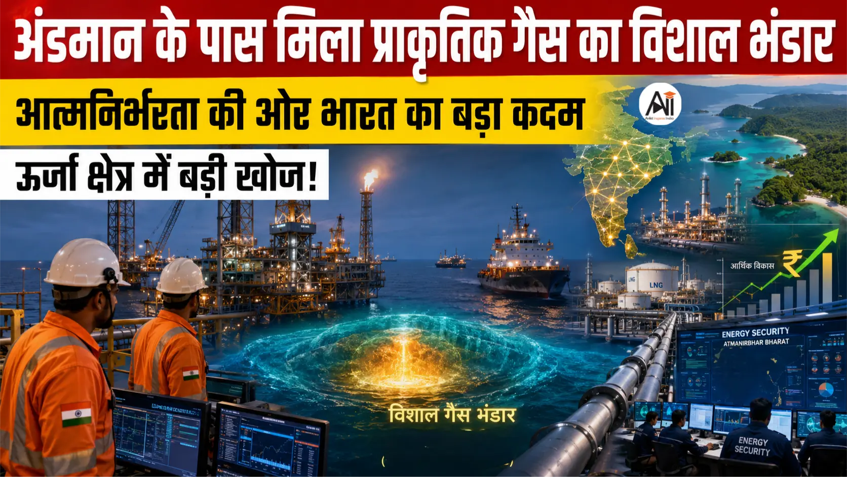 Andaman Natural Gas Discovery: अंडमान के पास मिला प्राकृतिक गैस का विशाल भंडार, ऊर्जा आत्मनिर्भरता की ओर भारत का बड़ा कदम