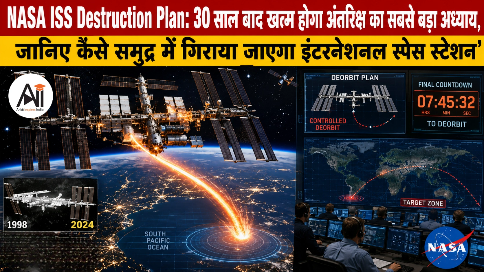 NASA ISS Destruction Plan: 30 साल बाद खत्म होगा अंतरिक्ष का सबसे बड़ा अध्याय, जानिए कैसे समुद्र में गिराया जाएगा इंटरनेशनल स्पेस स्टेशन