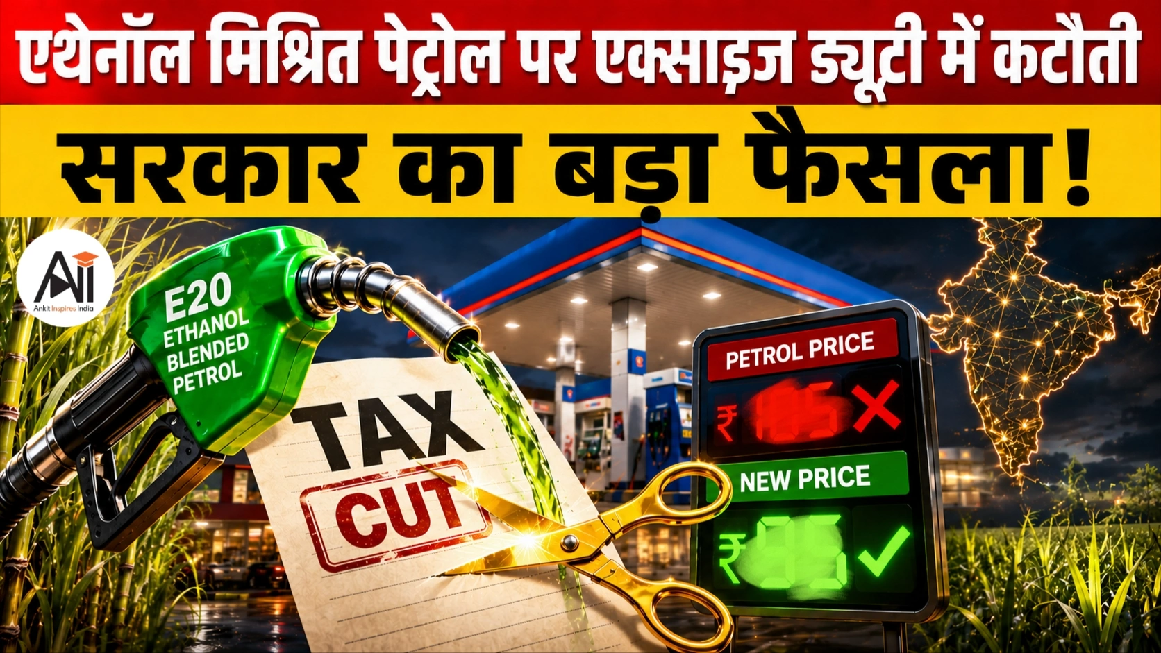 Excise Duty Cut on Ethanol-Blended Petrol: सरकार ने इथेनॉल मिश्रित पेट्रोल पर घटाई उत्पाद शुल्क, जानिए क्या होगा असर