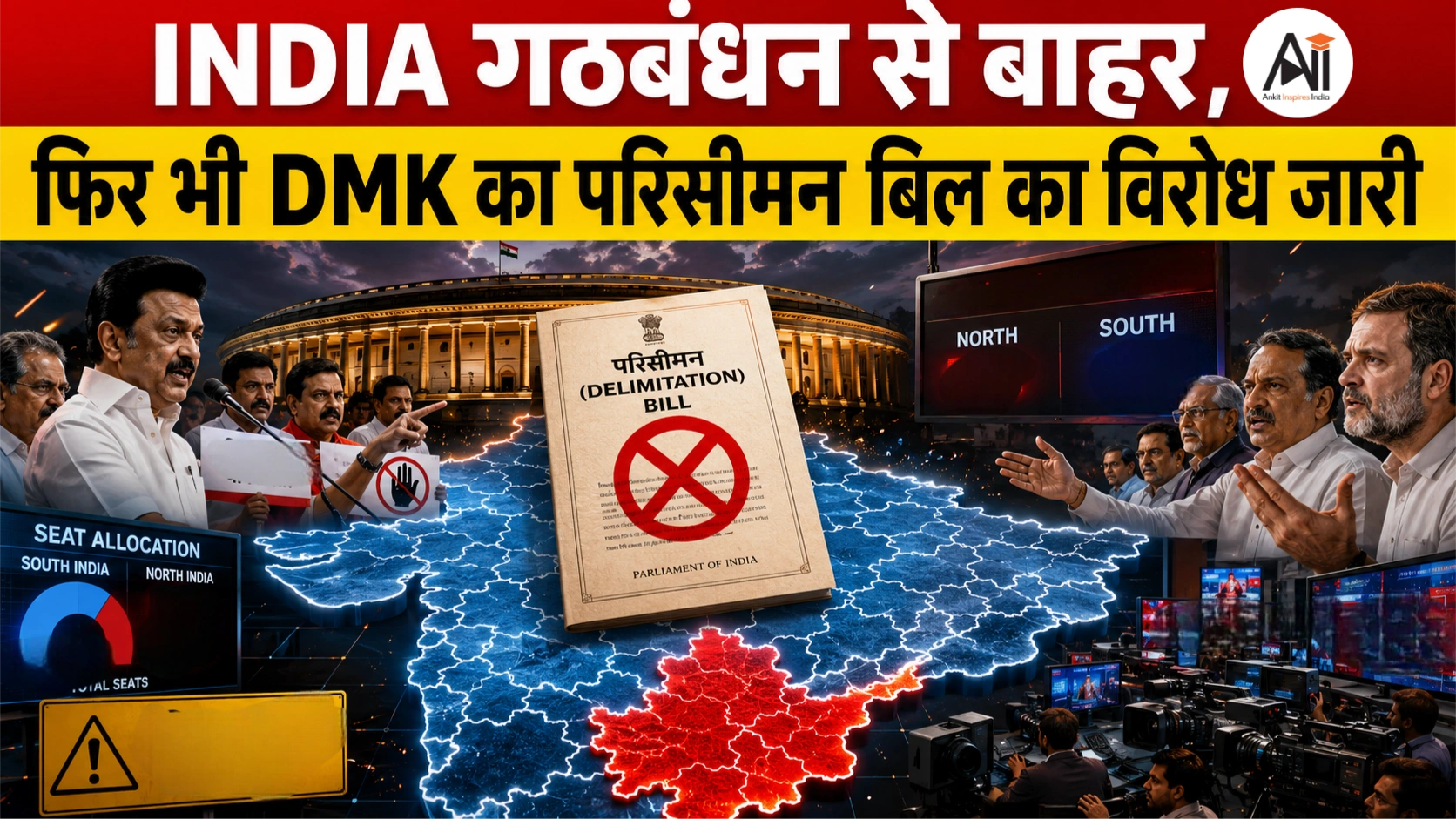 DMK Opposes Delimitation Bill: INDIA गठबंधन से बाहर होने के बाद भी सीमांकन विधेयक के मौजूदा स्वरूप के खिलाफ डटी DMK