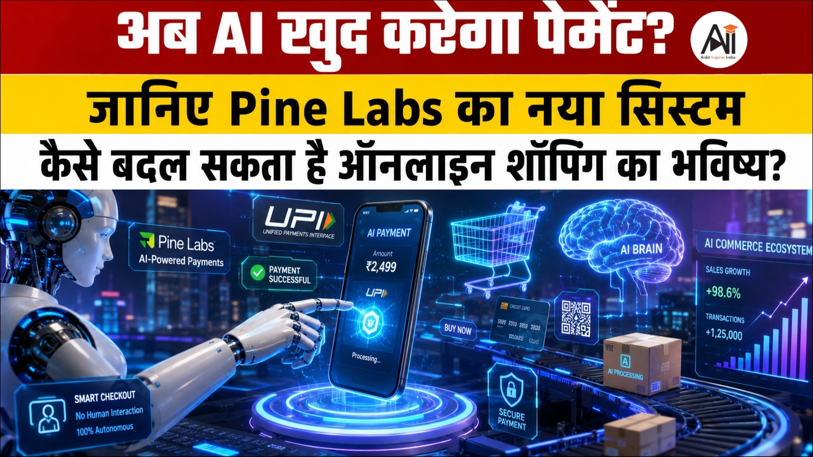 AI Agents Using UPI: अब AI खुद करेगा पेमेंट? जानिए Pine Labs का नया सिस्टम कैसे बदल सकता है ऑनलाइन शॉपिंग का भविष्य