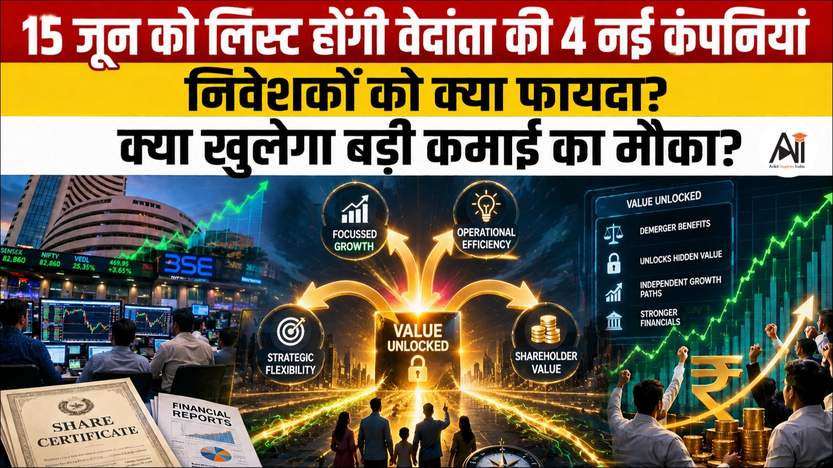 Vedanta Demerged Entities Listing: 15 जून को शेयर बाजार में लिस्ट होंगी वेदांता की 4 नई कंपनियां, निवेशकों को क्या फायदा?