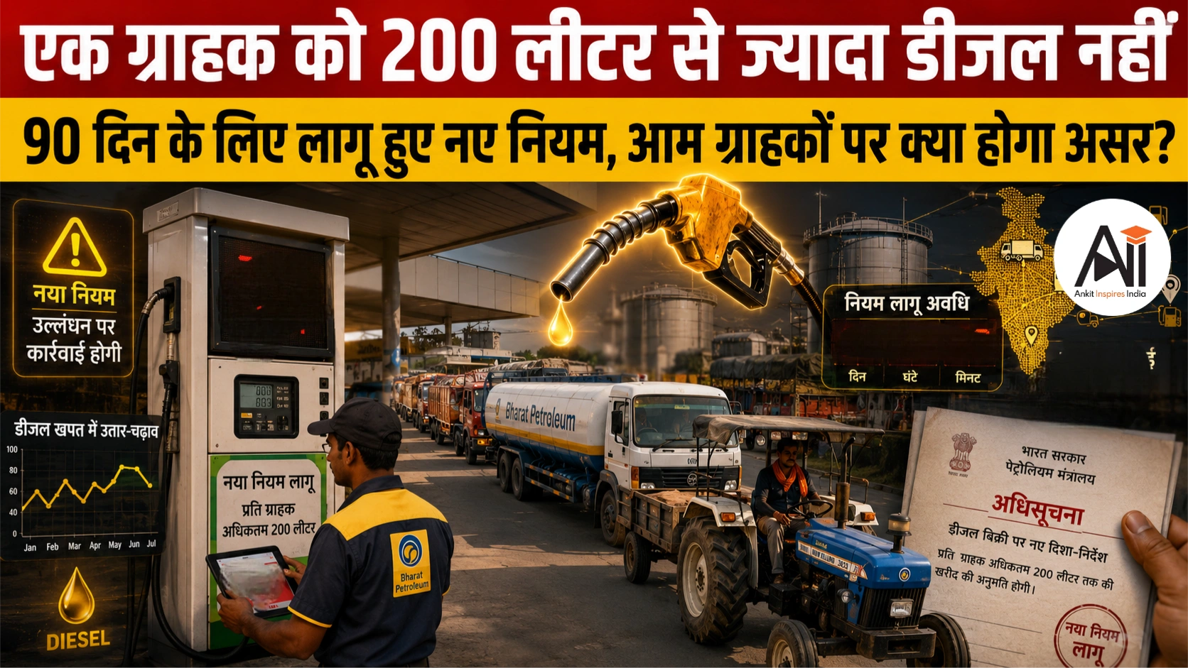Government Restricts Industrial Consumers from Buying Petrol and Diesel: 90 दिन के लिए लागू हुए नए नियम, आम ग्राहकों पर क्या होगा असर?