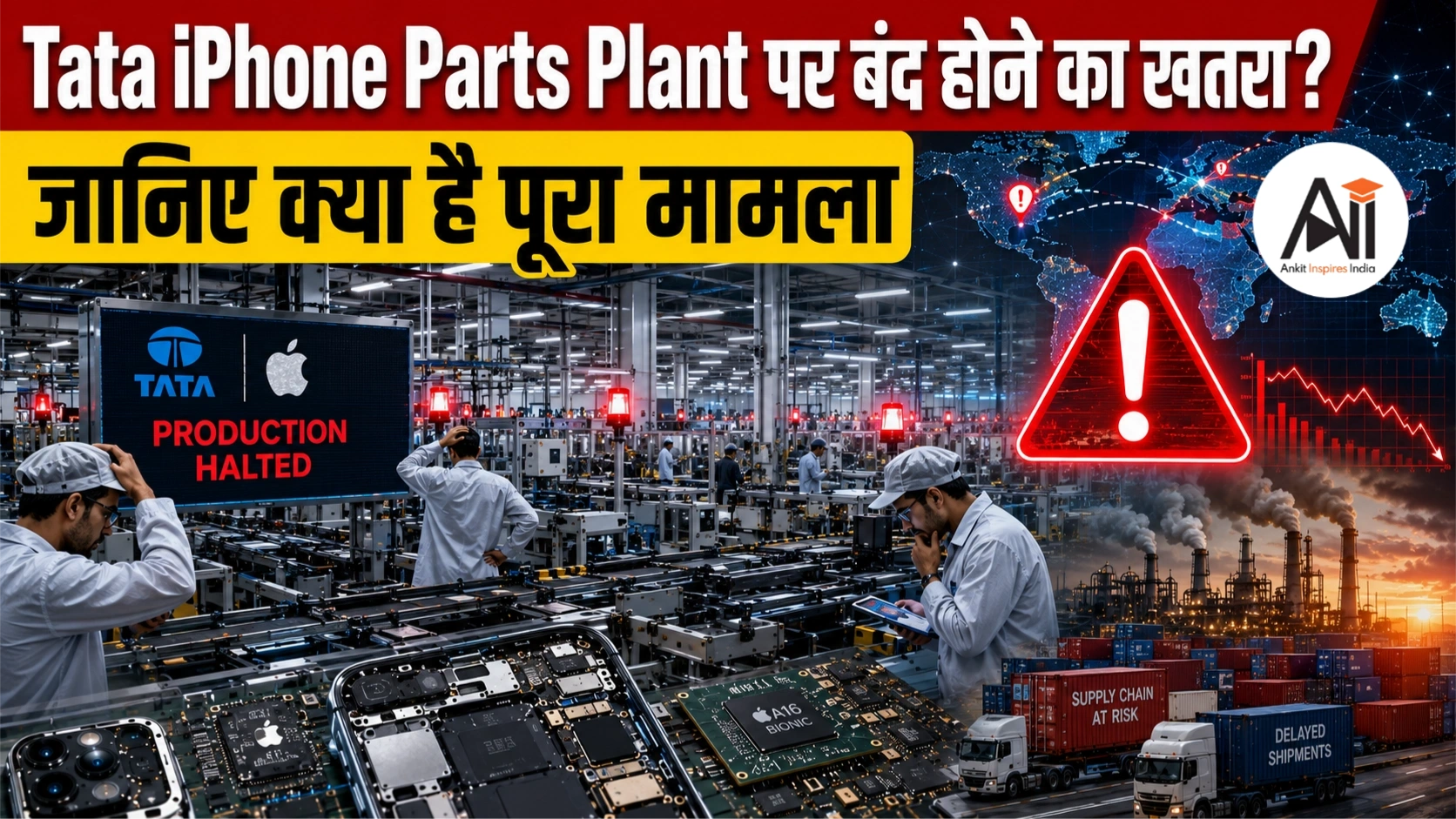 Tata iPhone Parts Plant पर बंद होने का खतरा? जानिए क्या है पूरा मामला