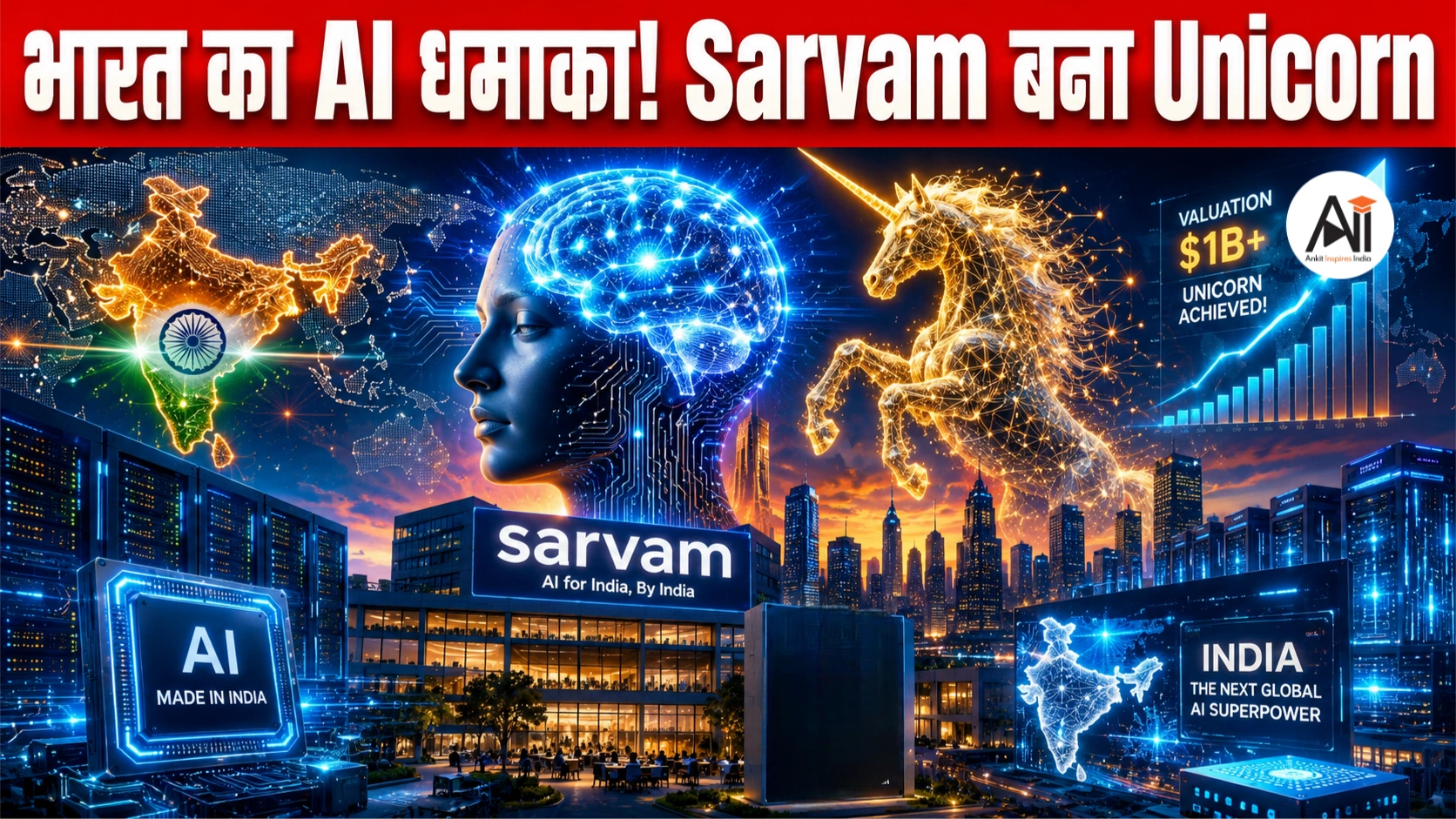 Sarvam AI Unicorn: ₹1.5 बिलियन वैल्यूएशन तक पहुंचकर भारत की AI रेस में कैसे बना नया सितारा?