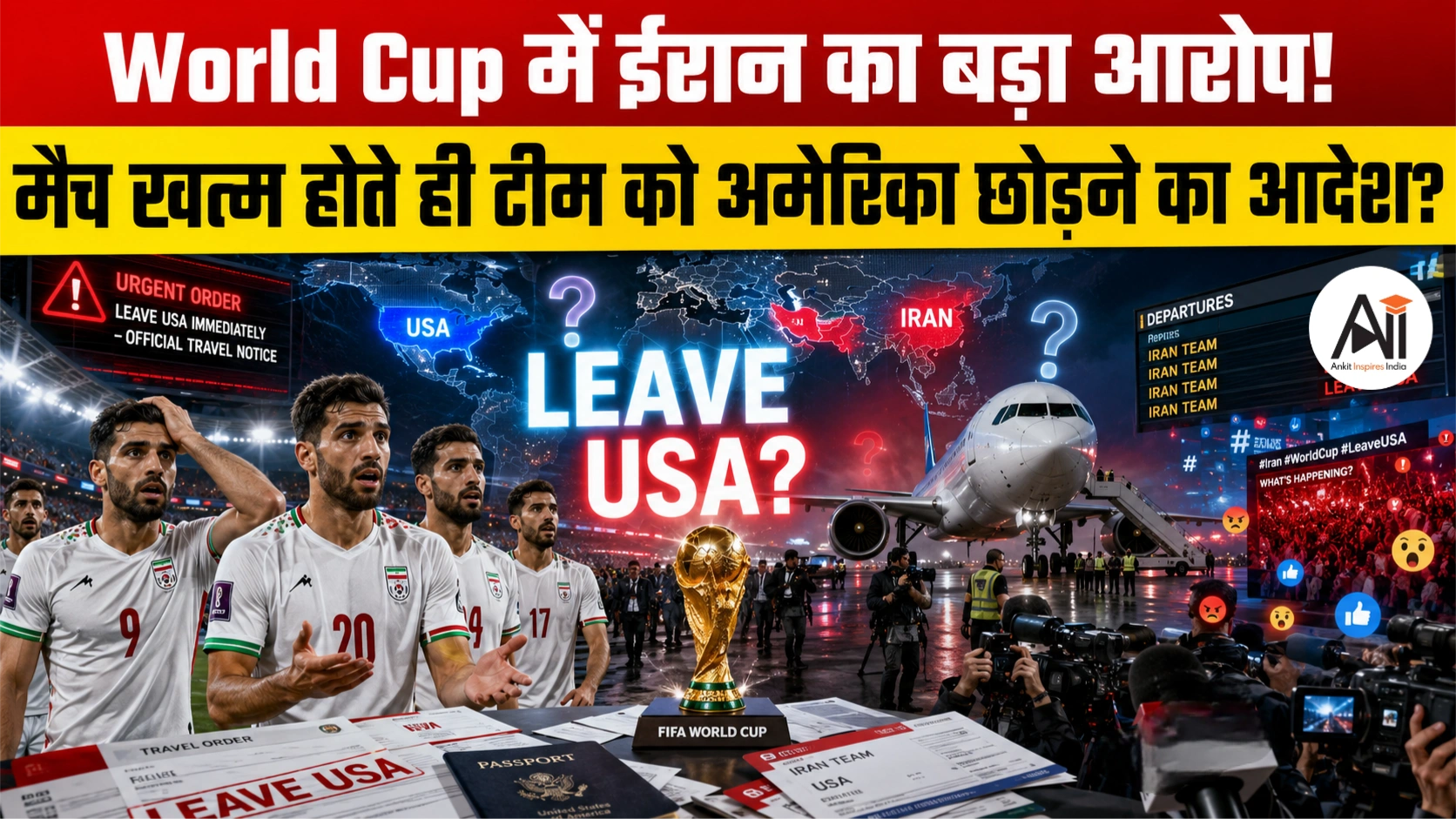 World Cup में ईरान का बड़ा आरोप! मैच खत्म होते ही टीम को अमेरिका छोड़ने का आदेश? क्या होंगे इसके मायने