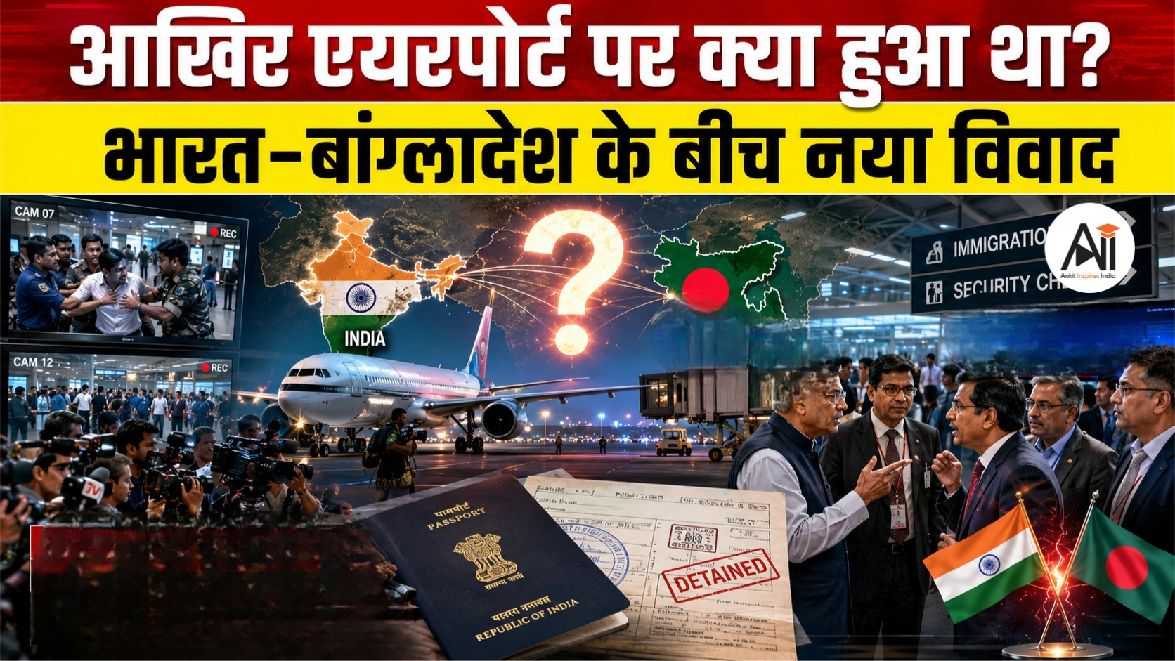 India Bangladesh Airport Row: दिल्ली एयरपोर्ट पर 2.5 घंटे की पूछताछ से क्यों भड़का बांग्लादेश? जानिए पूरा विवाद