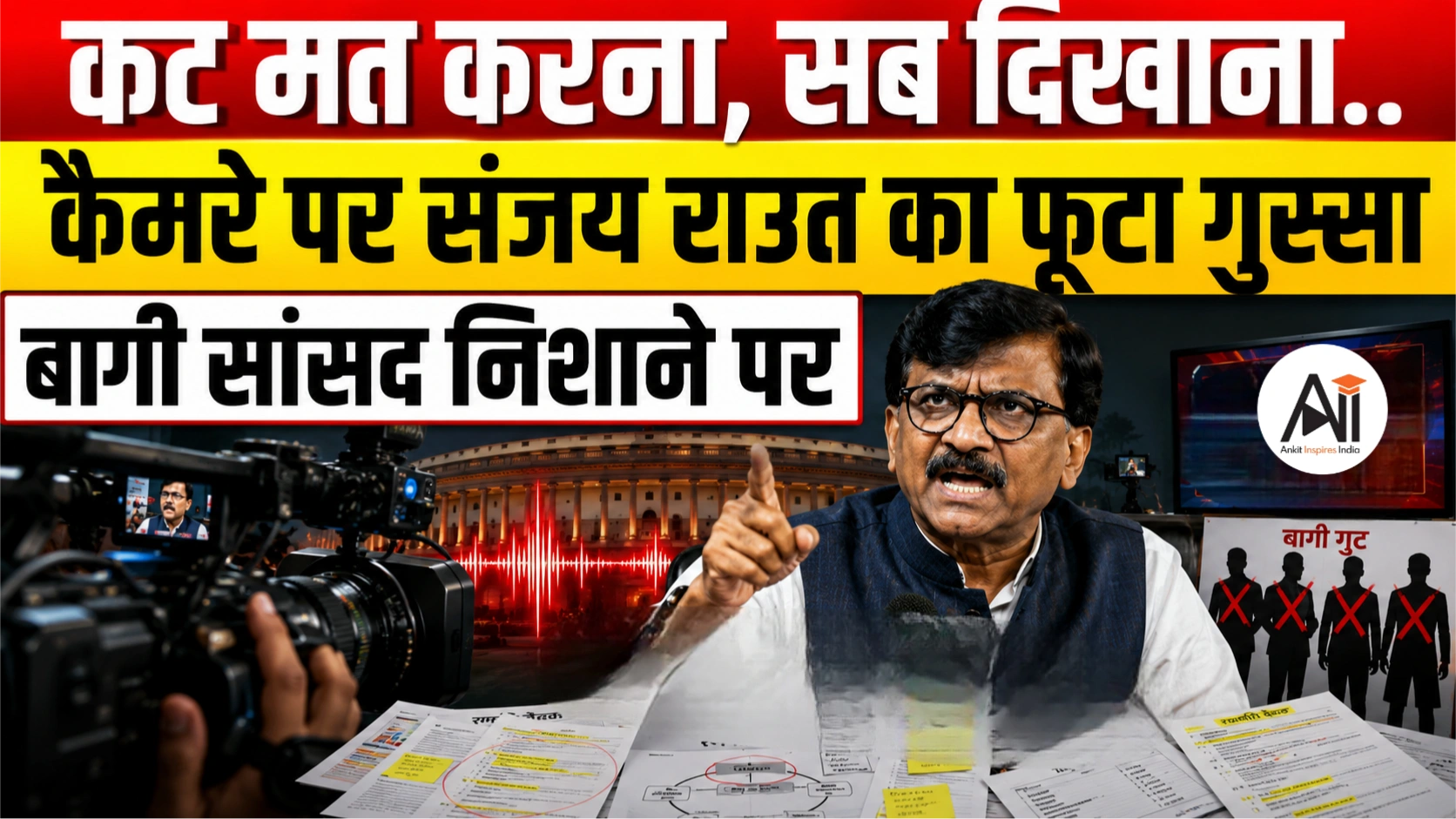 Sanjay Raut Angry: कैमरे पर भड़के संजय राउत, बागी सांसदों को लेकर बोले ऐसी बात कि मच गया सियासी तूफान