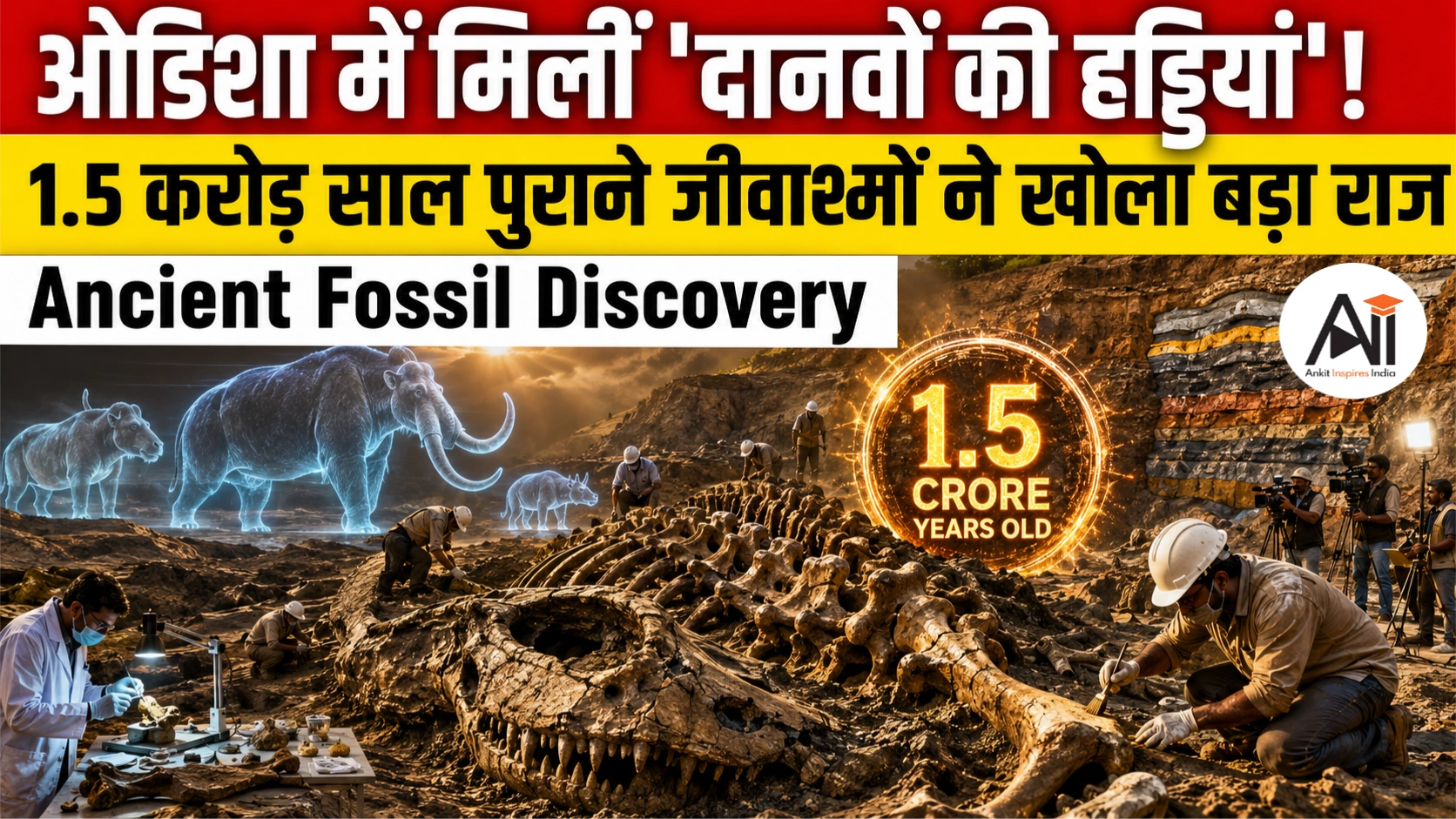 Odisha Fossil Discovery: ओडिशा में मिले 1.5 करोड़ साल पुराने 'दानव की हड्डियों' जैसे जीवाश्म, क्या कभी समुद्र के नीचे था बारिपदा?