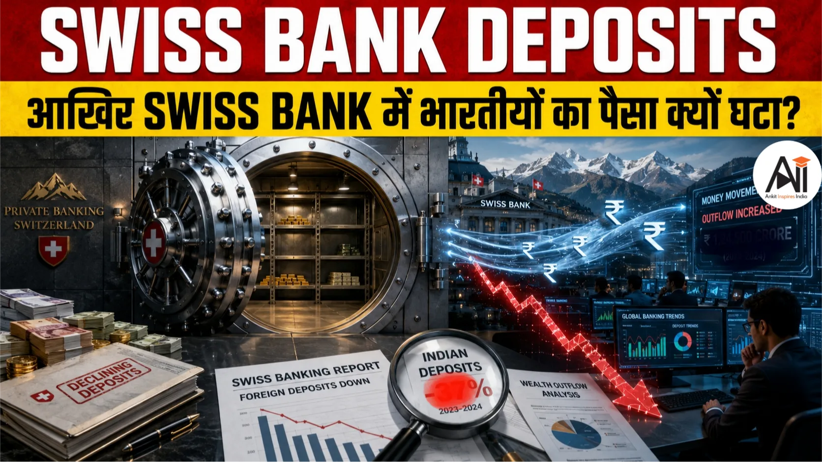 Swiss Bank Deposits: आखिर Swiss Bank में भारतीयों का पैसा क्यों घटा?