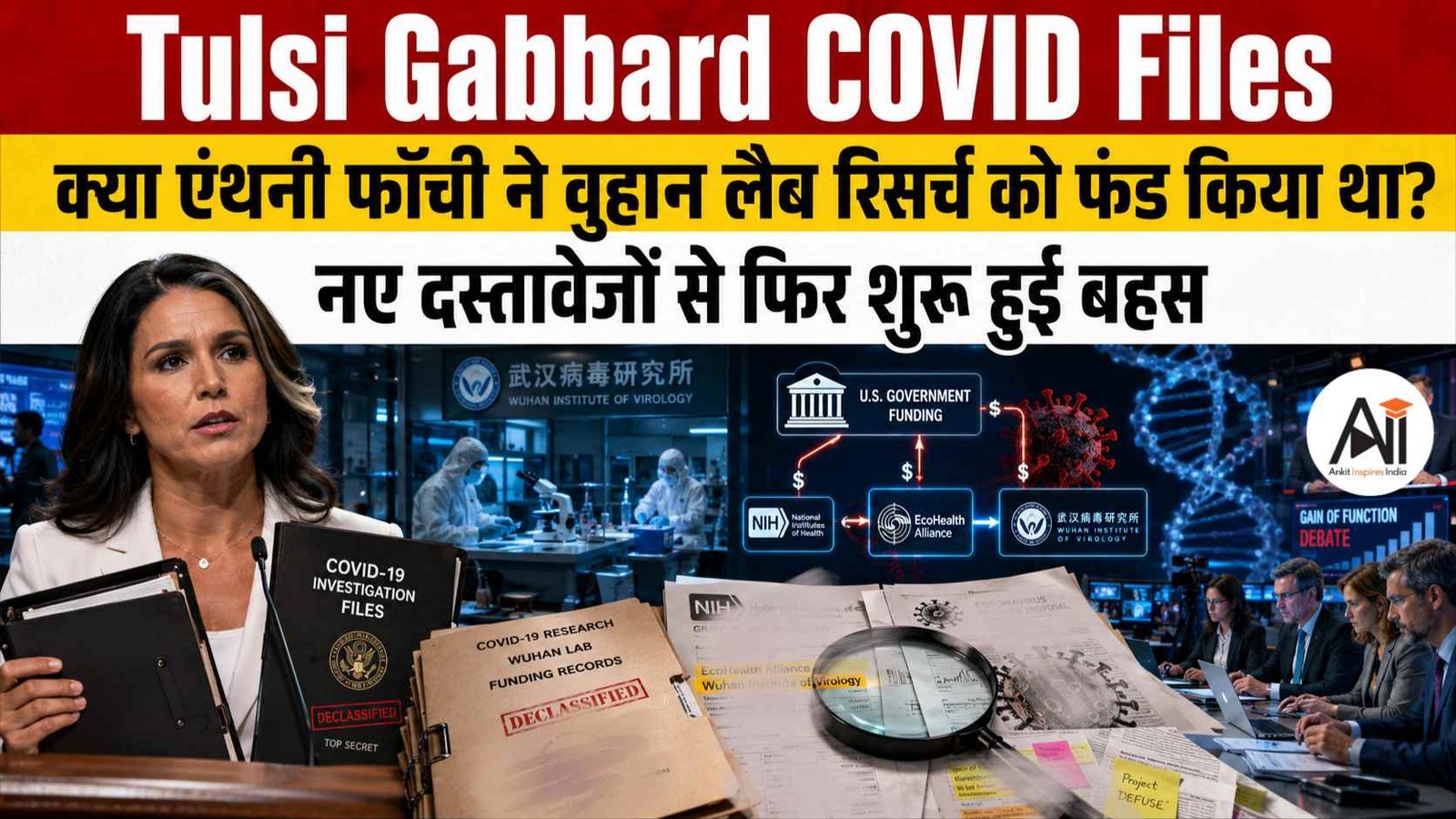 Tulsi Gabbard COVID Files: क्या एंथनी फॉची ने वुहान लैब रिसर्च को फंड किया था? नए दस्तावेजों से फिर शुरू हुई बहस