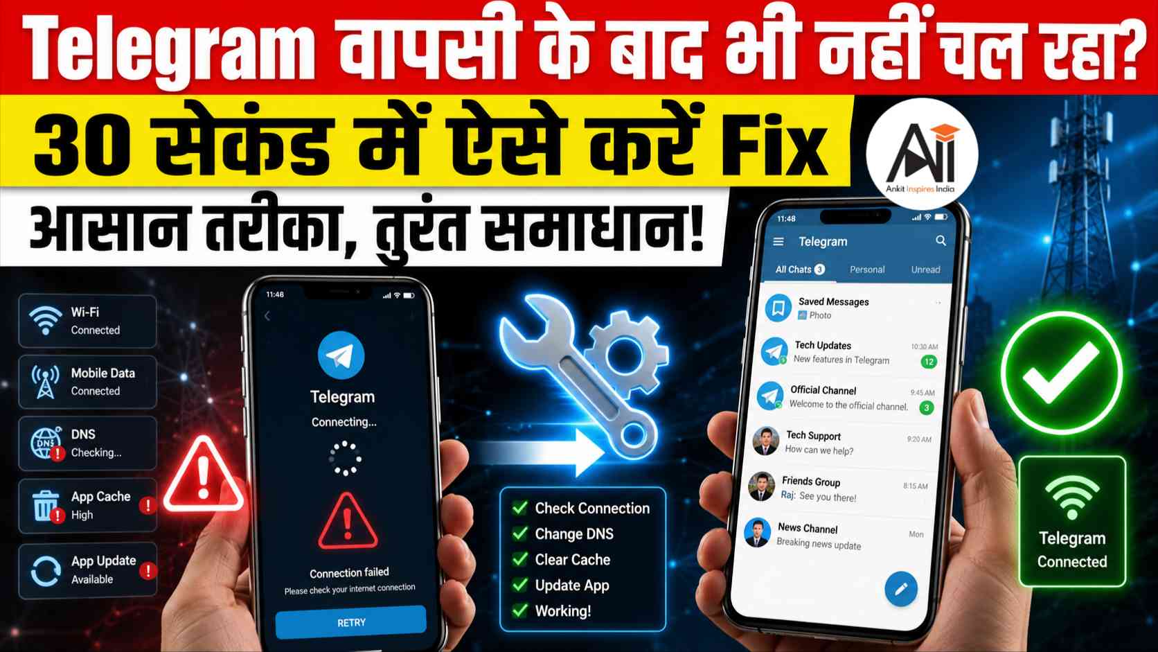 Telegram Ban India खत्म, लेकिन ऐप अब भी नहीं चल रहा? 2 मिनट में ऐसे करें ठीक