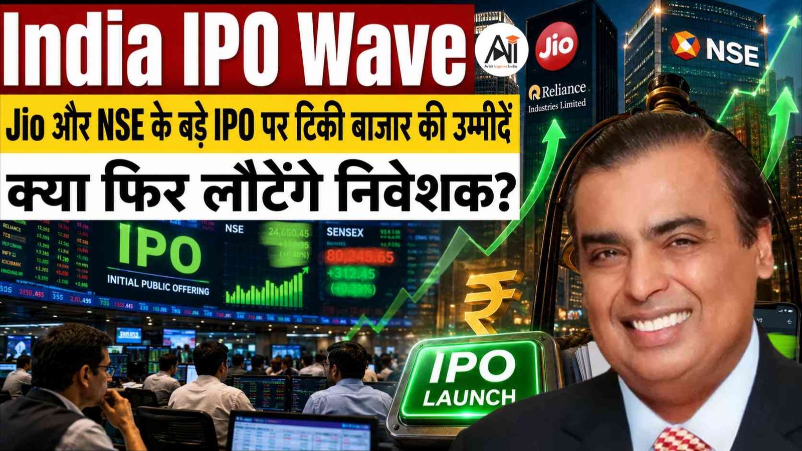 India IPO Wave: Jio और NSE के बड़े IPO पर टिकी बाजार की उम्मीदें, क्या फिर लौटेंगे निवेशक?