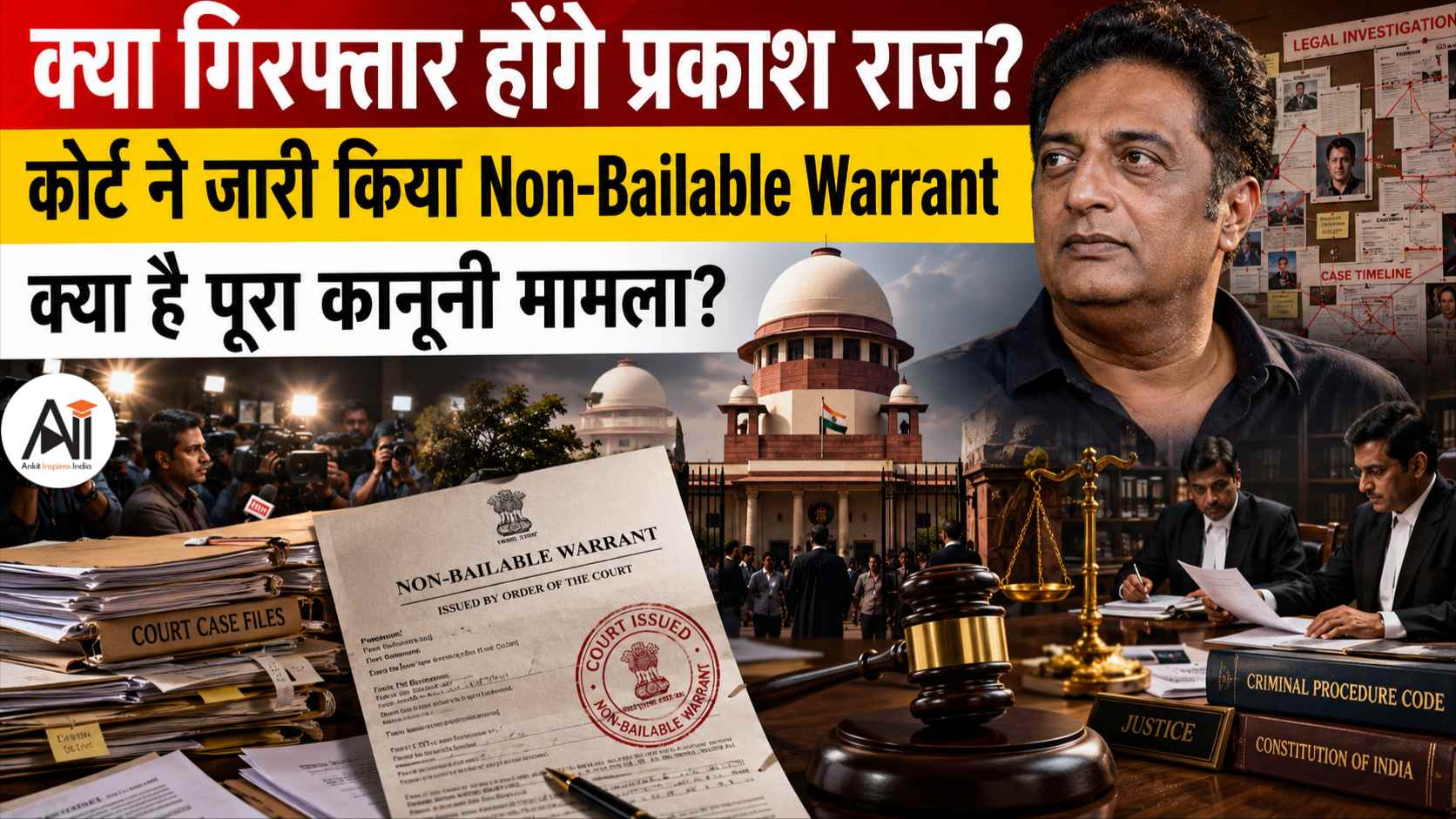 Prakash Raj Warrant: अभिनेता प्रकाश राज के खिलाफ Non-Bailable Warrant जारी, क्या हो सकती है गिरफ्तारी? जानिए पूरा मामला