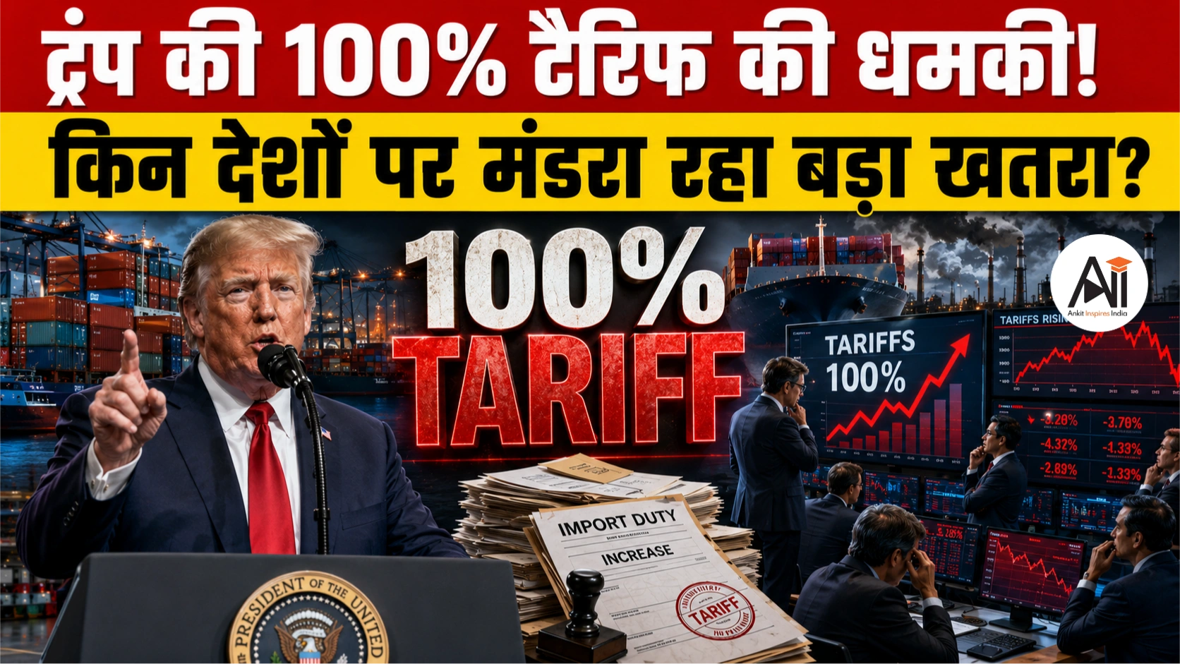 Trump 100 Percent Tariffs: क्या टेक कंपनियों के टैक्स पर छिड़ेगा नया ट्रेड वॉर? यूरोप को ट्रंप की 100% टैरिफ की धमकी
