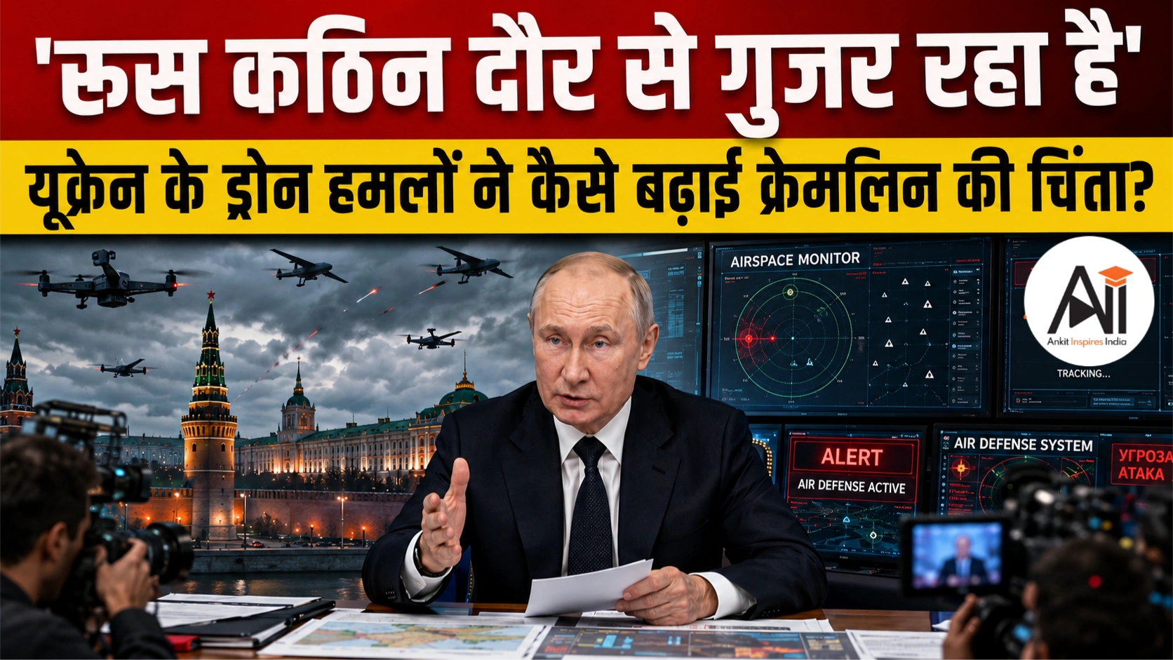 Putin Ukraine War Statement: 'रूस कठिन दौर से गुजर रहा है', आखिर पुतिन ने ऐसा क्यों कहा? यूक्रेन के ड्रोन हमलों ने कैसे बढ़ाई क्रेमलिन की चिंता